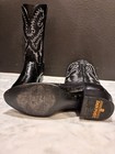 Dan Post Dp2350 Black Lizard Cowboy Boots Men   s 10d     Exotic Leather Western