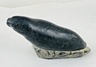 Authentic Vintage Canada Inuit Eskimo Art Hand Carved Soapstone Seal 5 Inch