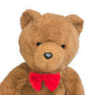 Dakin Brown Bear Plush Red Bow Tie 20 Inch Vintage Stuffed Animal 1986