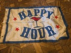 Vintage Southern Comfort Whiskey Happy Hour Flag Red White Blue
