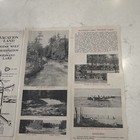 Vintage 1930s Shawano Lake Wisconsin Tourism Map Brochure Menominee Reservation