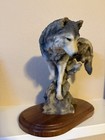 Euc Mill Creek Studios  nomad  Wolf Sculpture Signed By Randall Reading 9 5x 10