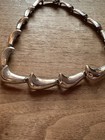 Vintage Mexico Sterling Silver Link Necklace- 925 Mexico
