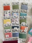 Vintage Embroidery Bucilla Pure Silk Ribbon  Yli  Variegated Assortment Lot
