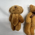 Dollhouse Miniatures Teddy Bears Bundle Of 3 Brown And Blue