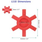 2-pack  Ipm Premium L110-u Urethane Lovejoy Type Jaw Coupling Insert Spider New 
