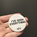 You Can See Everything - Nathan Fielder - Elizabeth Holmes Promo Button A24 Rare