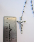 Vintage Sterling Silver Rosary Bead Catholic Crucifix Cross 18 5 