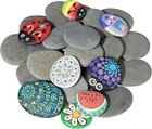 25 Pcs River Rocks For Painting 2 -3  Painting Rocks flat   Smooth Rocks Paint
