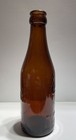 6 1 2 Oz Amber Coca-cola Circle Arrow Louisville Ky Straight Side Coke Bottle