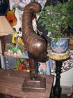 18 Pound Large Vintage Hand Carved Solid Wood Black African Tribal Art Statue