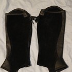 Ariat Concord Black Leather Half Chaps Equestrian Gaiters  Mpn 10004458