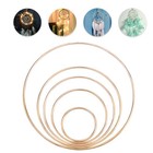 5 Pcs Dream Catcher Material Macrame Supplies Metal Craft Rings Hoops