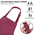 Adjustable Bib Apron With 2 Pockets Chef Cooking Kitchen Restaurant Aprons Fo   
