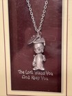 Precious Moments The Lord Bless You Silverplate Charm Necklace Boy Graduate Jy11