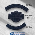Harley Davidson Black Bar shield And Rocker Set Embroiderd Patches Iron On