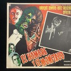 Vintage El Hombre Y El Monstruo Poster - 16 5   x 12 5    