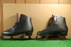 Sonjia Bronze Canada Skate Size 11 Black Figure Ice Skates W mk Sheffield Blades