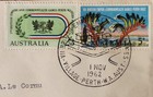 Australia -1962 - Commonwealth Games - 2 3 And 5d Stamps - Village Pmk - Fdc