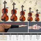 4 4 Full Size Acoustic Violin Set With Case  Bow  Rosin   Accessories