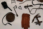 Vintage Marx Johnny Best Of The West Cowboy Indian And Other Accessories Lot 2