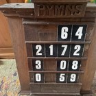 Antique Church  Wooden Hymn Board   Numbers 