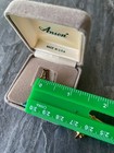 Vintage Anson 14k Yellow Gold Initial Tie Tack Lapel Pin Letter A Unused Gift