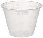 400 Plastic 1 Oz  Graduated Medicine Cups Latex Free Non-sterile 4 Packs Of 100