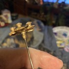 Antique Victorian Hatpin Hat Pin With Raised Rhinestones 