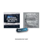 Lifestyles Tuxedo Black Colored Lubricated Bulk Condoms - Choose Quantity