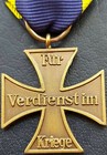    10827    German Ww1 Brunswick War Merit Cross Ii  Class Post Ww2 Made