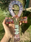 Egyptian Ankh 12    Wand Orgonite   Emf 5g Protection meditation   Crystal Healing