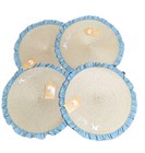 Dolly Parton Blue Ruffle Placemats Set Of 4 Discontinued New Dg Exclusive 