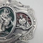 Vintage 1983 Bergamot Brass Works Belt Buckle - Championship Wrestling Large New