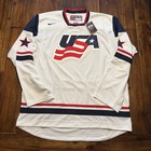 Usa Hockey Jersey Mens Large White Nike Official Licensed Product Usa Hockey