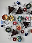Curtis Jere Kaleidoscope Contmporary Abstract Metal Wall Art Sculpture   Signed