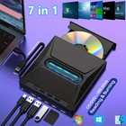 7 In 1 External Usb 3 0 Dvd Cd Rw Writer Drive Burner Reader Player For Laptop