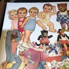 Vtg Large Lot Of Paper Dolls And Clothes Animals Fashion Art 50s 60s Kwz