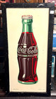 Vintage Metal 1948 Coca Cola Soda Pop Bottle Sign With Wood Original Frame Coke