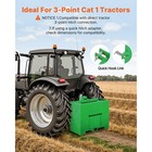 Ballast Box 3 Point Category 1 Tractor Quick Tach Hitch Counterweight Green