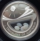 2008 Treasures Of Australia Opals 1 Oz Silver Proof Coin Set W  Opals In Locket
