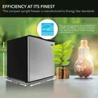 Cuf-112ss Energy Star 1 1 Cubic Feet Freezer With Adjustable Temperature Control