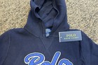New Polo Ralph Lauren Boy s Mesh Knit Hoodie - Size 6 - Navy Blue