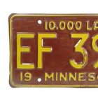 1955 Minnesota License Plates Set Of 2 - 12 x 6  P99