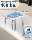 Homland Shower Chair For Inside Shower  400 Lbs Adjustable Shower Stool With Suc