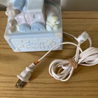 Vintage Enesco Night Light Jesus Loves Me Toy Box Precious Moments Works Rare