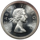 South Africa  1953 Elizabeth Ii Five Shillings  5 Shillings  Pcgs Pl 66 