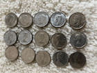 Lot Of 15 Canadian Nickels 1937 1941 1944 1945 1947 1952 1953 1962 1966 1968-69