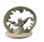 Spoontiques Cmr944 Pewter Wizard Sorcerer Blue Jewel Sculpture Figure 1 1 2 