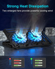 Laptop Cooling Pad  Gaming Laptop Cooler 2 Fans For 10-15 6 Inch Laptops